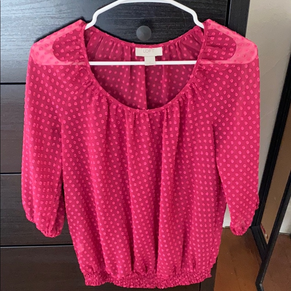 Pink Loft blouse